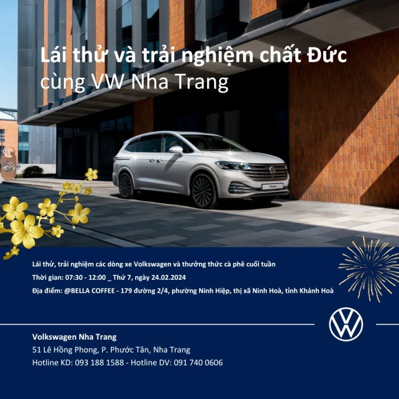 Tin tức & sự kiện: Lái Thử Và Trải Nghiệm Chất Đức Cùng Vw Nha Trang Tại Ninh Hoà