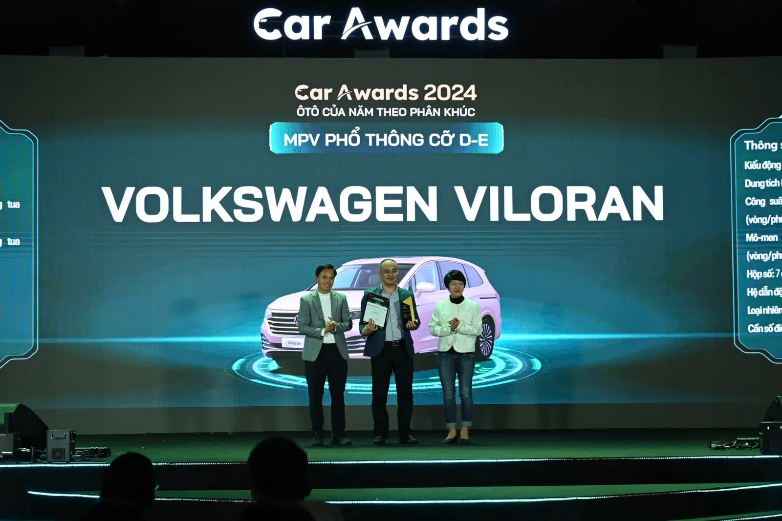 Tin tức & sự kiện: Volkswagen Viloran đạt giải thưởng Ô tô của năm 2024 phân khúc MPV thuộc Car Awards 2024