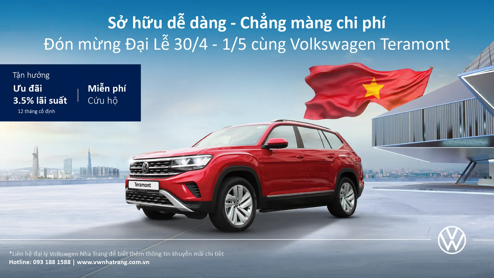 Tin tức & sự kiện: Mừng Đại Lễ 30/4 - 1/5 sở hữu ngay ưu đãi cùng Volkswagen Nha Trang