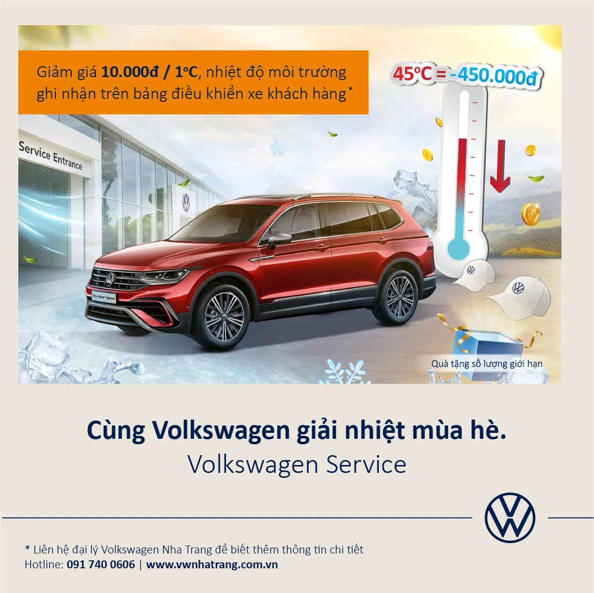 Tin mới từ Volkswagen Nha Trang: Giải nhiệt mùa hè cùng Volkswagen Service