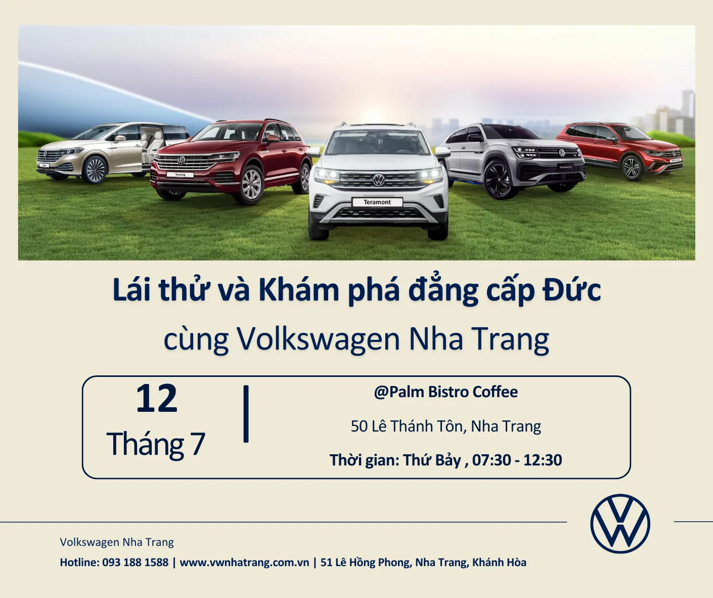 Tin mới từ Volkswagen Nha Trang: Sự kiện "Khám phá và Trải nghiệm đẳng cấp Đức" tại Nha Trang