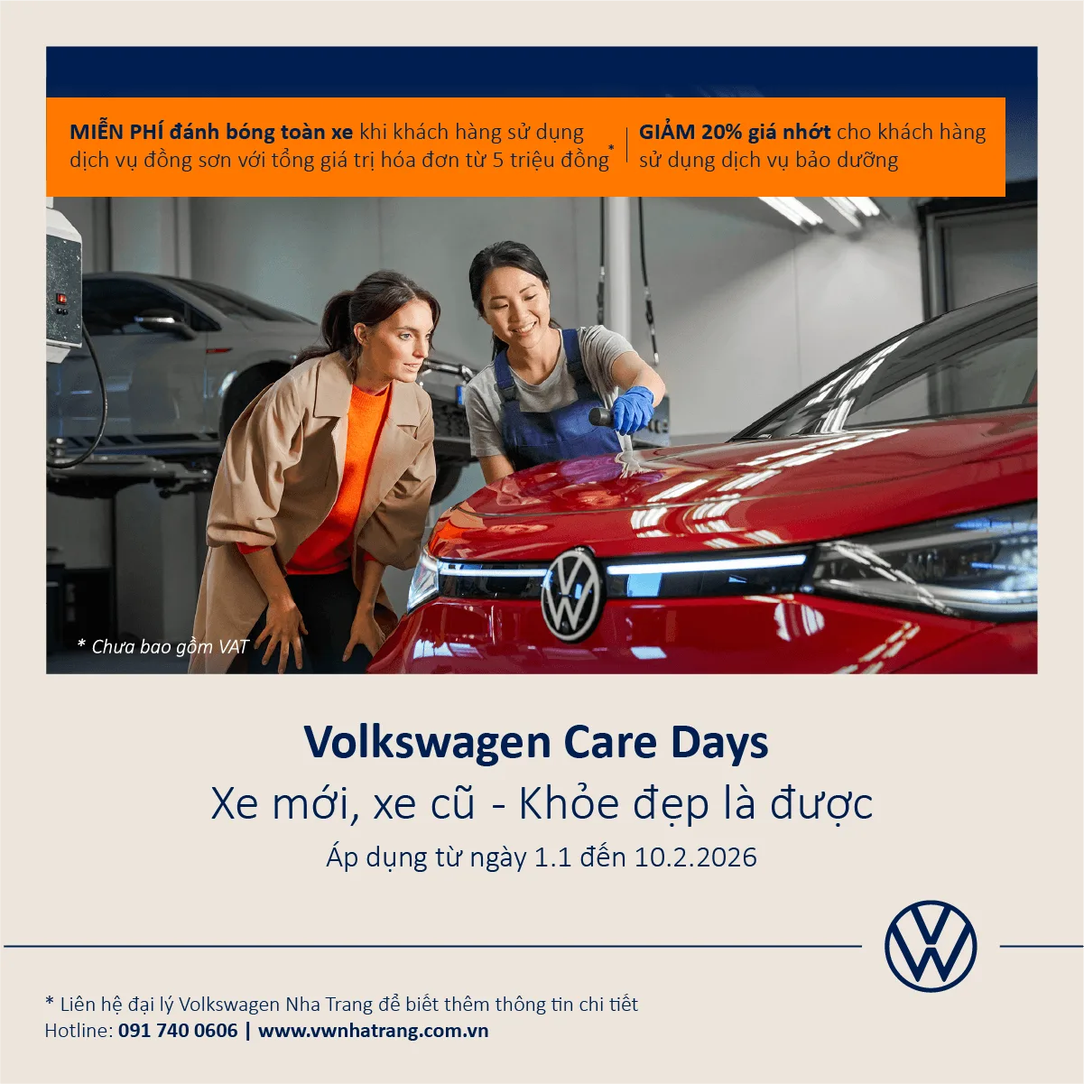 Hình minh họa bài viết: Volkswagen Care Days Xe mới, xe cũ. Khỏe đẹp là được